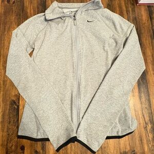 Nike Women's Light Gray Full-Zip Jacket